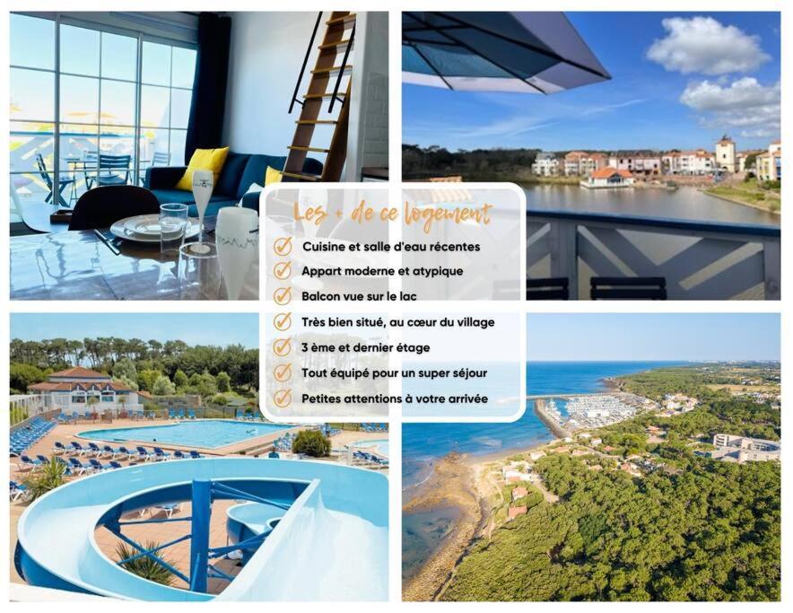 "Le Filet Du Lac" Appartement Atypique, 5 Personnes, Duplex, Vue Lac, Acces Parc Aquatique Gratuit Talmont-Saint-Hilaire Exterior foto